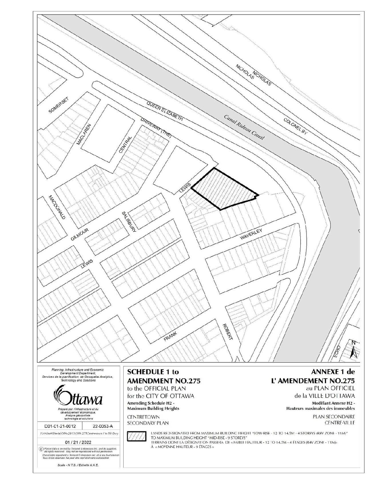 Construction site plan for project from page 64 of the file '2022-06-16 - Design Brief - D07-12-22-0100'