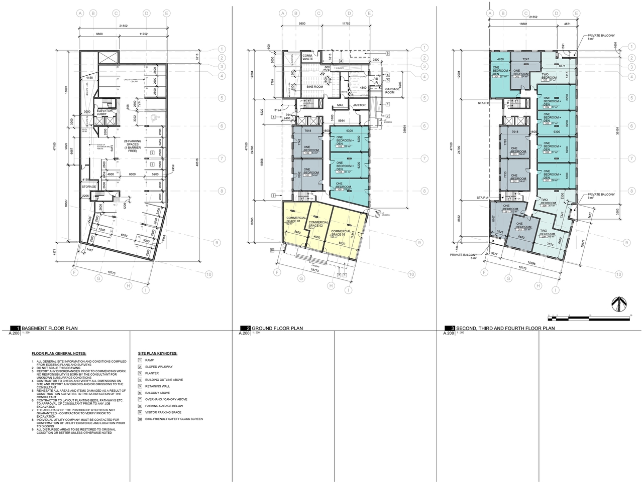 Floor plan for project from page 1 of the file '2023-11-14 - Floor Plans - D07-12-22-0102'