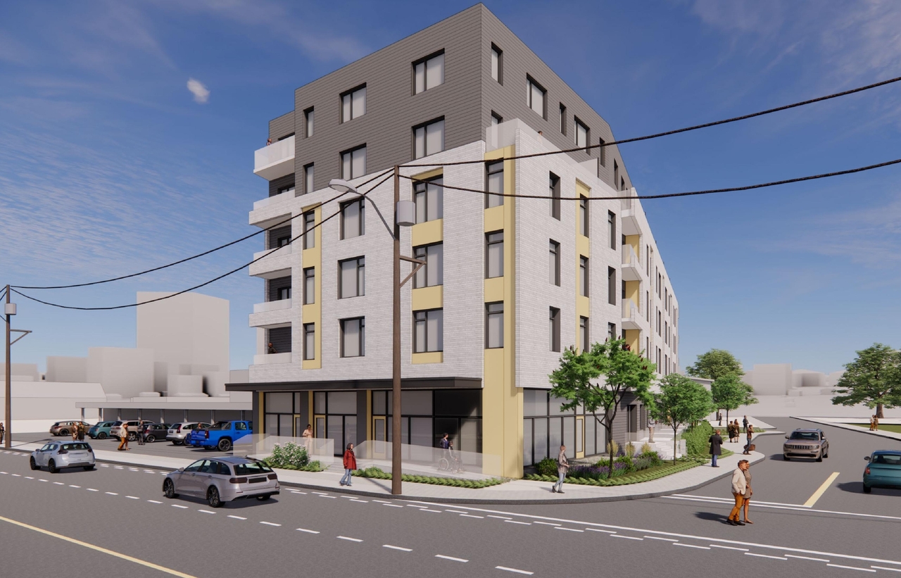 Rendering of building from page 1 of the file '2022-12-20 - Perspective Views - D07-12-22-0102'