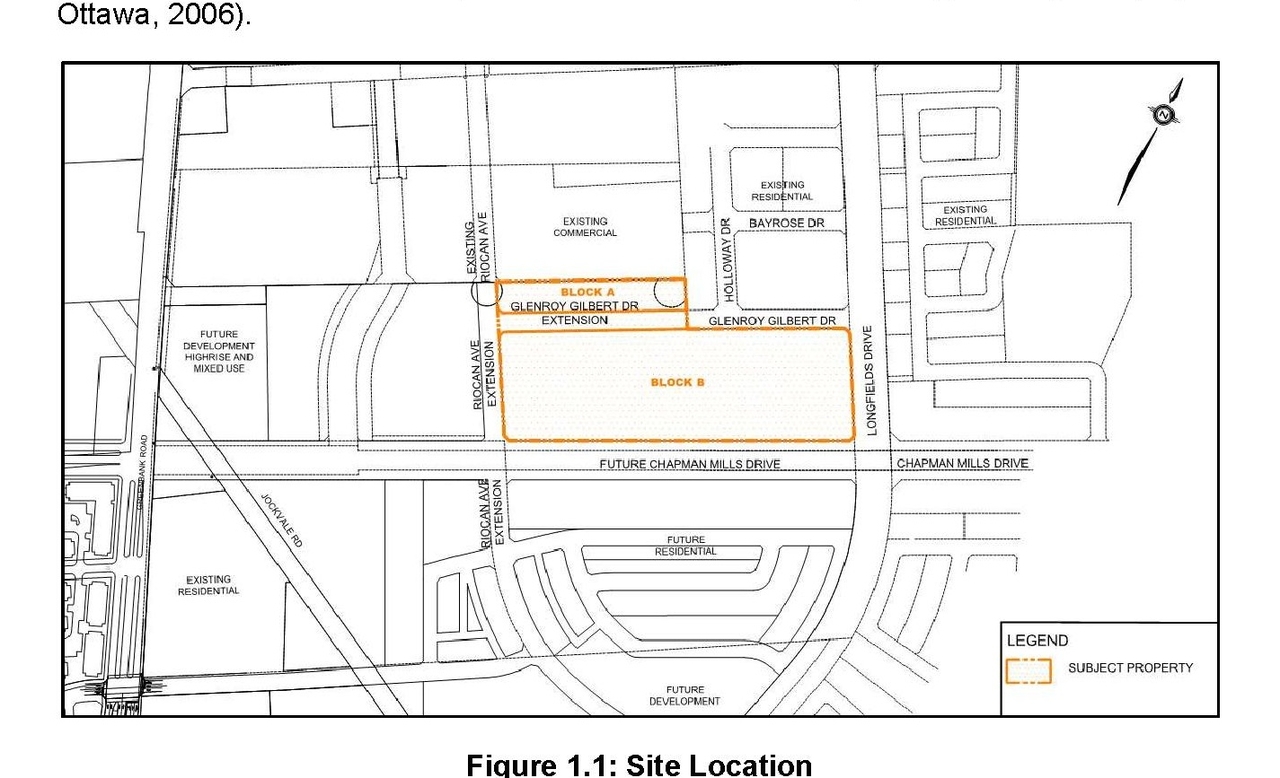 Construction site plan for project from page 7 of the file '2024-04-11 - Design Brief - D07-12-22-0104'