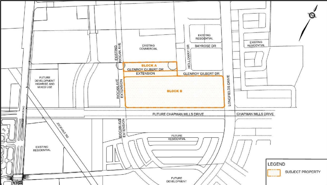 Construction site plan for project from page 7 of the file '2024-04-11 - Design Brief - D07-12-22-0104'