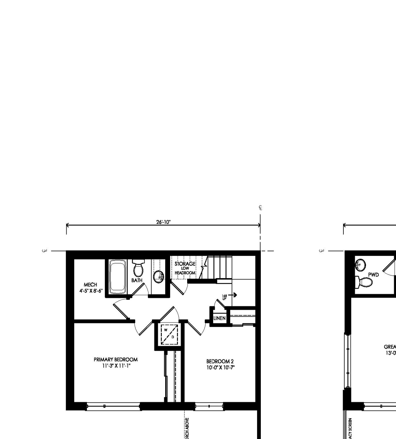 Floor plan for project from page 1 of the file '2022-06-30 - Floor Plans - D07-12-22-0104'
