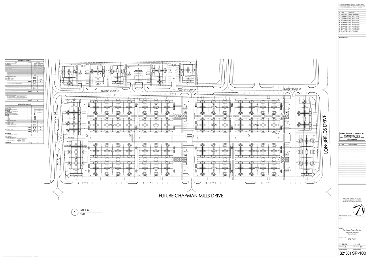 Construction site plan for project from page 30 of the file '2022-06-30 - Design Brief - D07-12-22-0104'