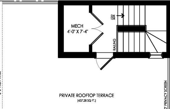 Floor plan for project from page 2 of the file '2022-06-30 - Floor Plans Rooftop Terrace - D07-12-22-0104'