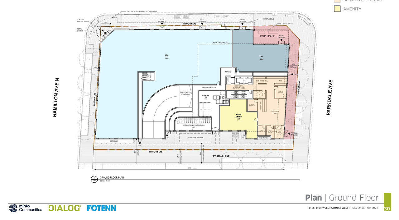 Floor plan for project from page 30 of the file '2022-12-14 - Design Brief - D07-12-22-0105'