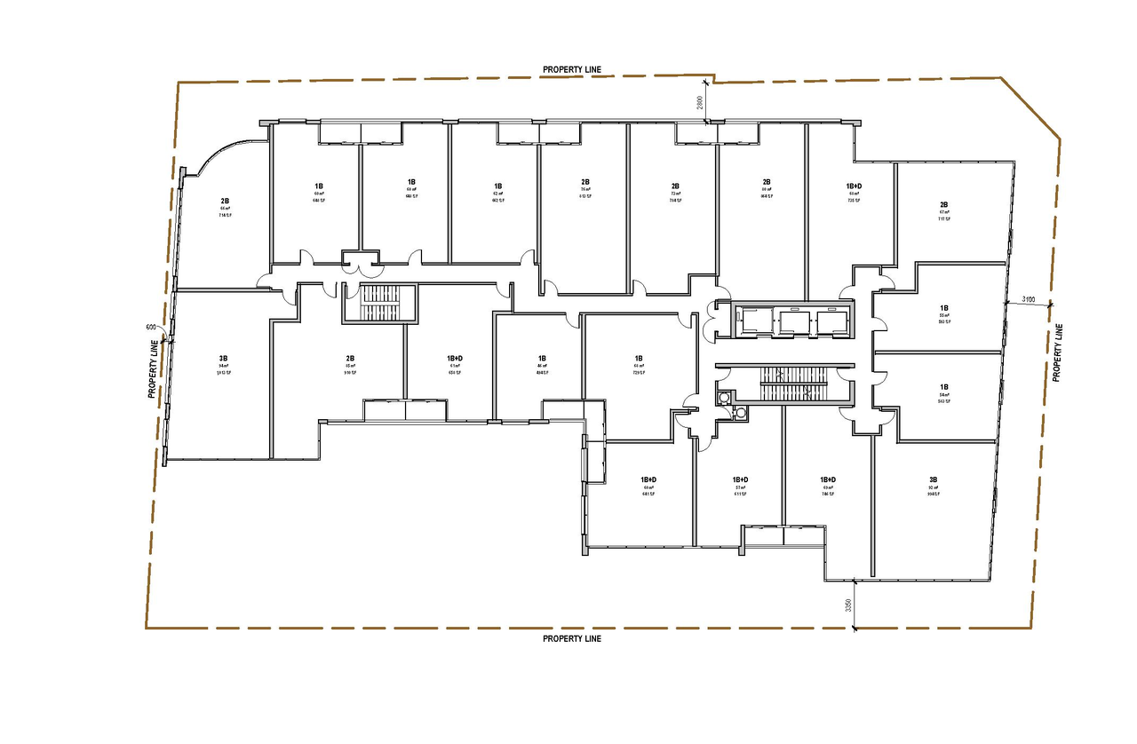 Floor plan for project from page 32 of the file '2022-12-14 - Design Brief - D07-12-22-0105'