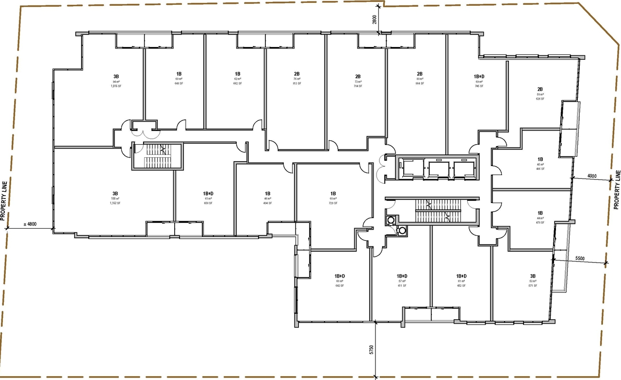 Construction site plan for project from page 34 of the file '2022-12-14 - Design Brief - D07-12-22-0105'