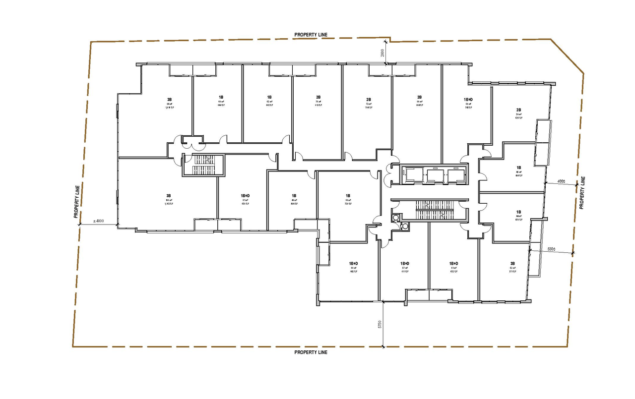 Floor plan for project from page 34 of the file '2022-12-14 - Design Brief - D07-12-22-0105'