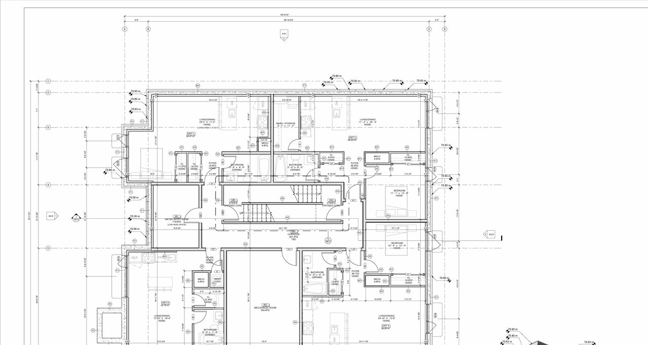 Floor plan for project from page 3 of the file '2022-07-07 - Site & Elevations & Floor Plans - D07-12-22-0107'