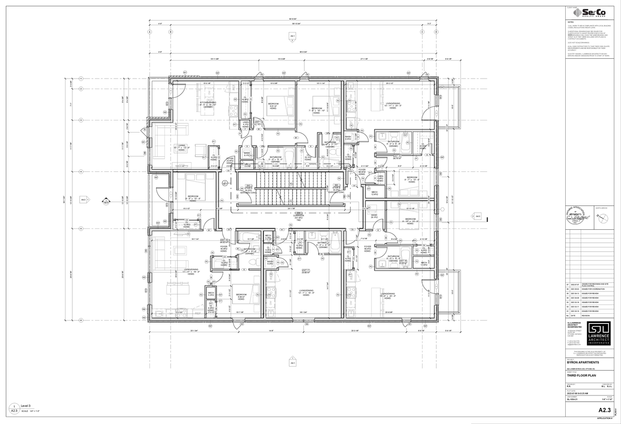 Floor plan for project from page 6 of the file '2022-07-07 - Site & Elevations & Floor Plans - D07-12-22-0107'