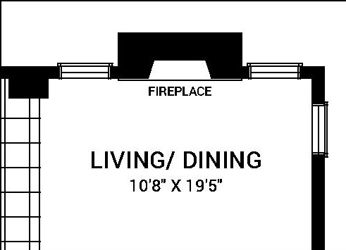 Floor plan for project from page 2 of the file '2022-07-21 - Tahoe End Unit 4 Bedroom Floor Plan - D07-12-22-0111'
