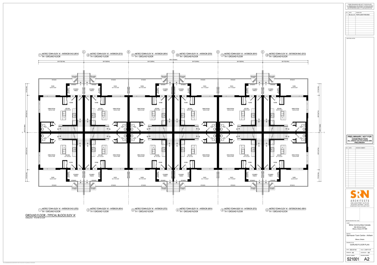 Floor plan for project from page 2 of the file '2022-07-21 - Floor Plans - D07-12-22-0111'