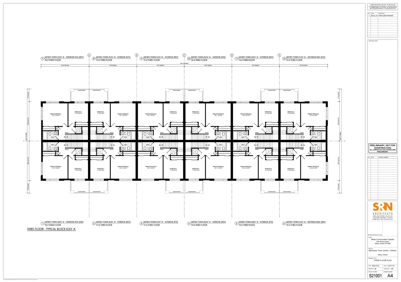 Floor plan for project from page 4 of the file '2022-07-21 - Floor Plans - D07-12-22-0111'