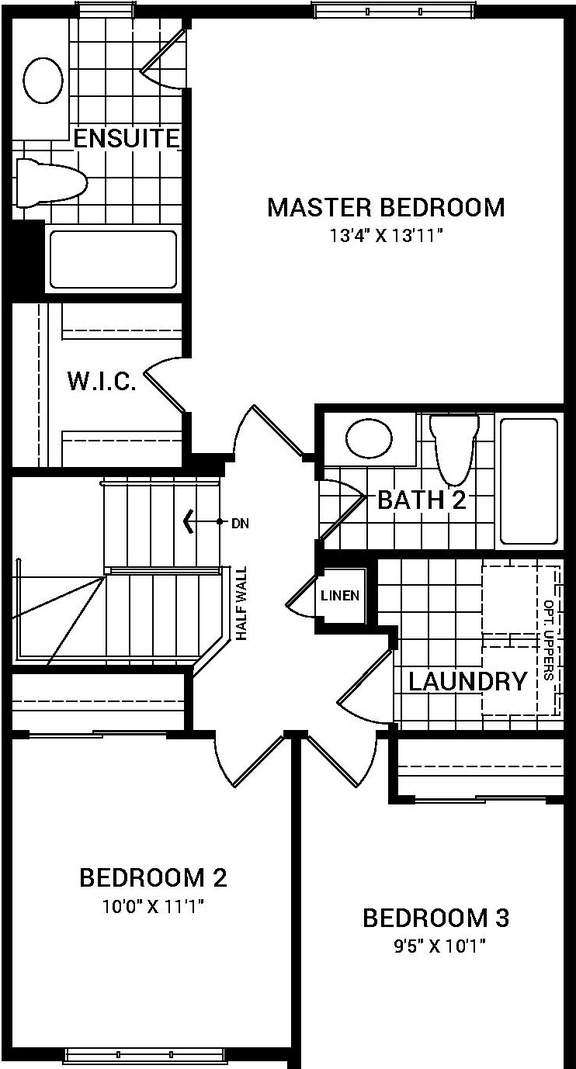 Floor plan for project from page 1 of the file '2022-07-21 - Monterey End Unit Floor Plan - D07-12-22-0111'