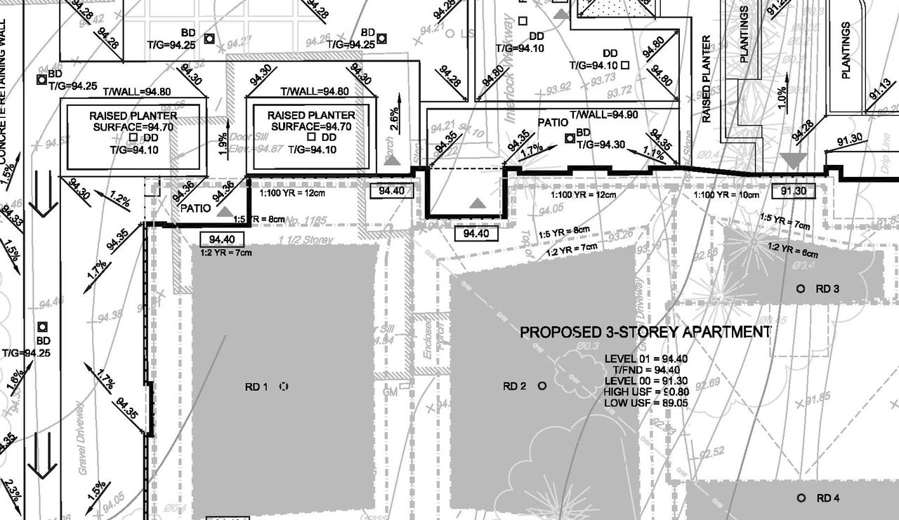 Construction site plan for project from page 10 of the file '25-07-22 - Design Brief - D07-12-22-0114'