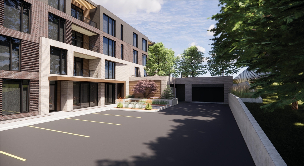 Rendering of building from page 7 of the file '25-07-22 - Design Brief - D07-12-22-0114'