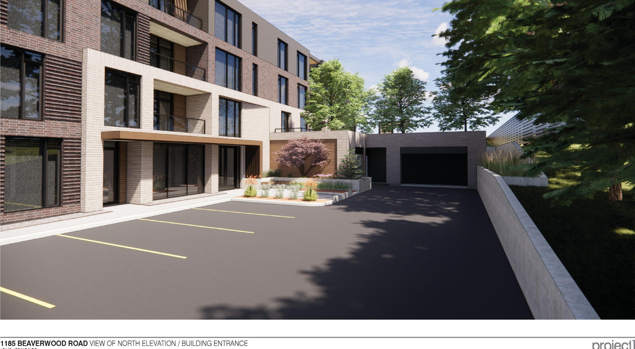 Rendering of building from page 7 of the file '25-07-22 - Design Brief - D07-12-22-0114'