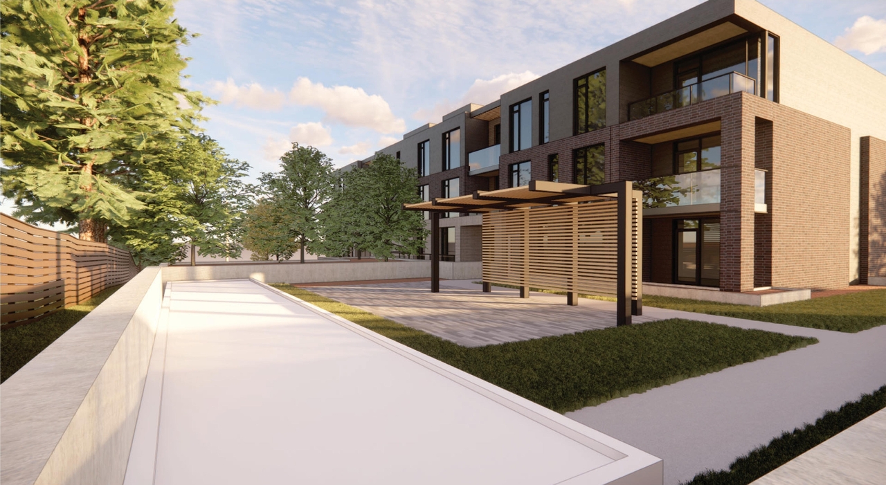 Rendering of building from page 8 of the file '25-07-22 - Design Brief - D07-12-22-0114'