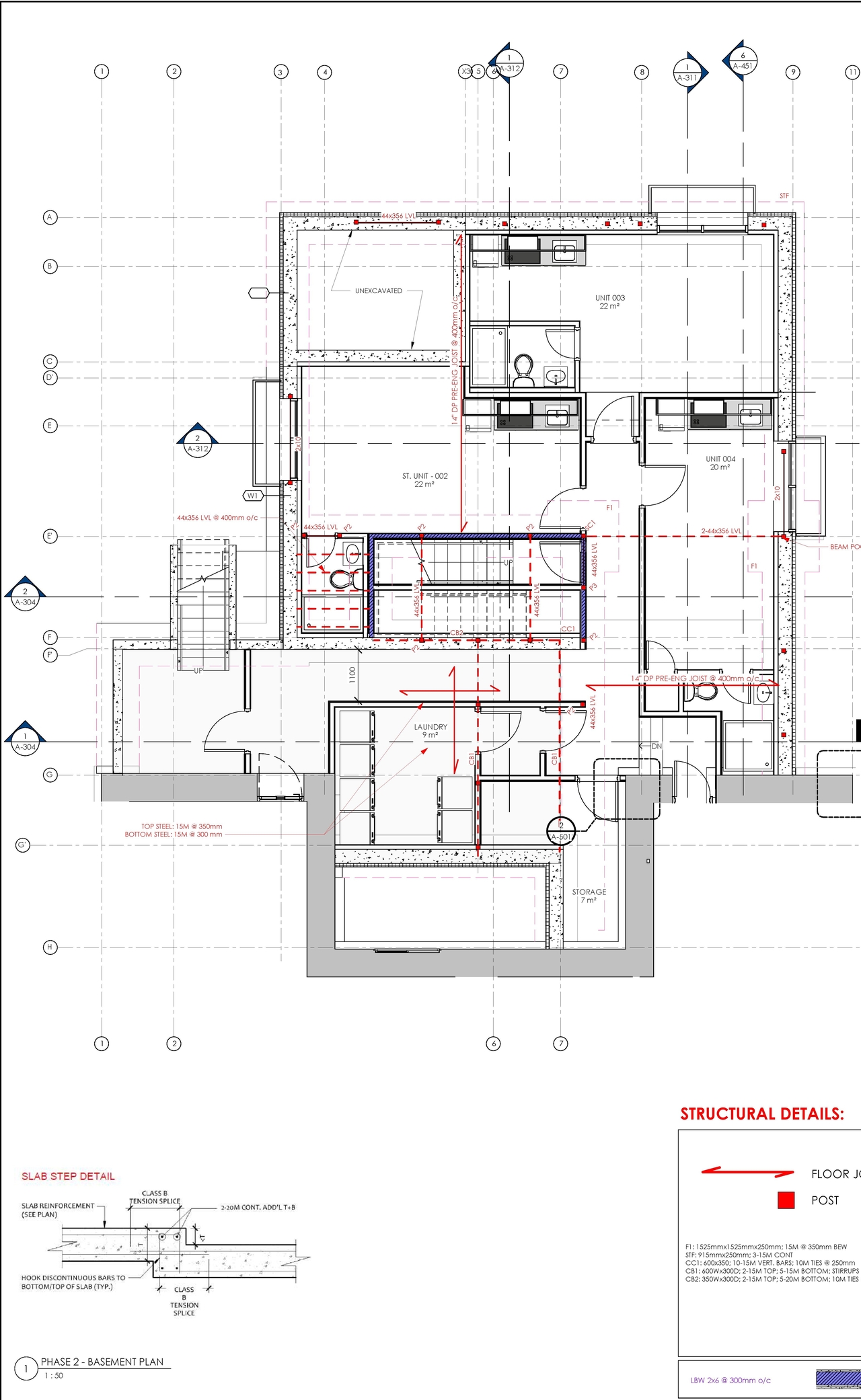 Floor plan for project from page 2 of the file '2023-10-18 - Phase 2 Fire Rating Plans and Floor Plans - D07-12-22-0115'
