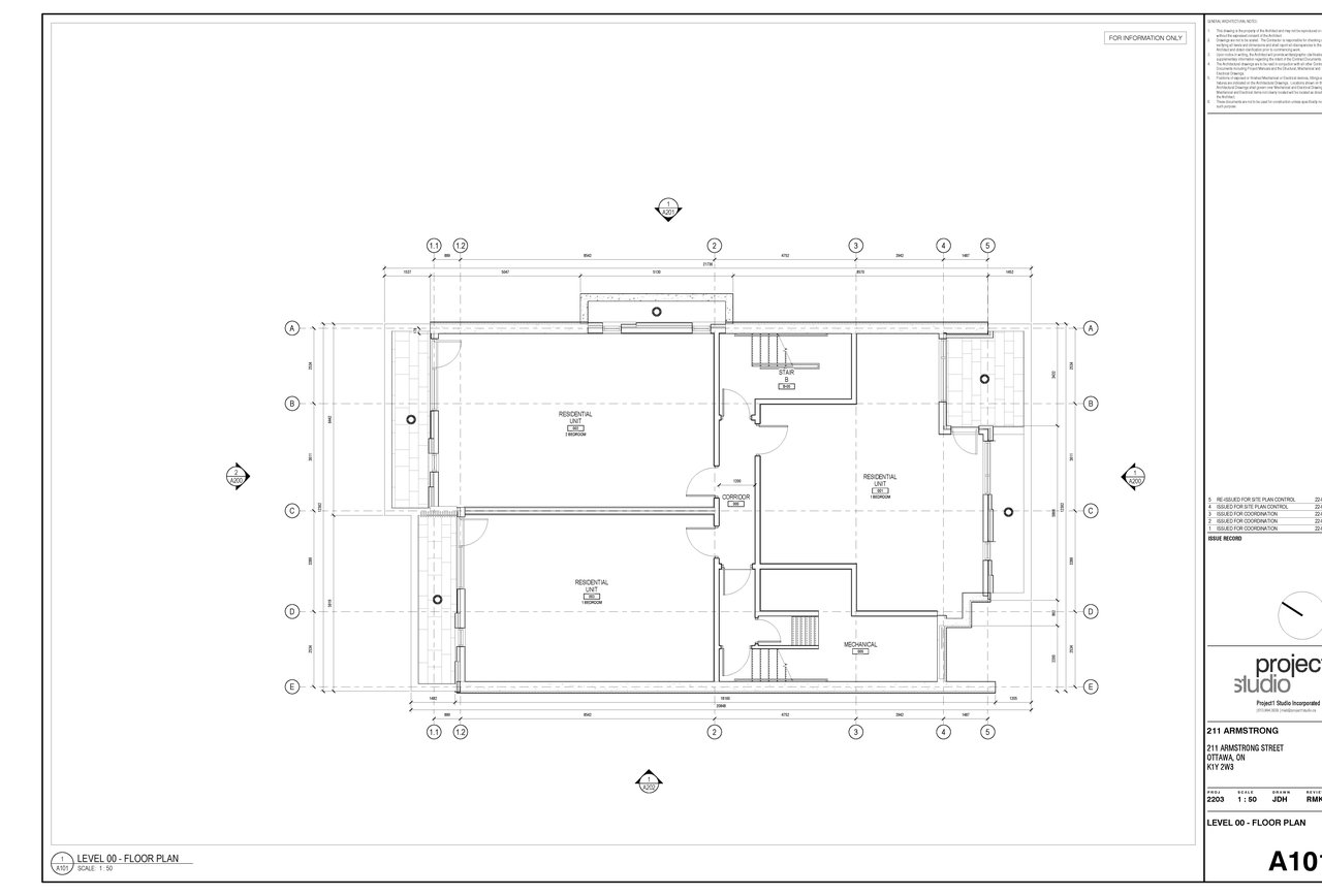 Floor plan for project from page 1 of the file '2022-08-03 - Floor Plans - D07-12-22-0120'