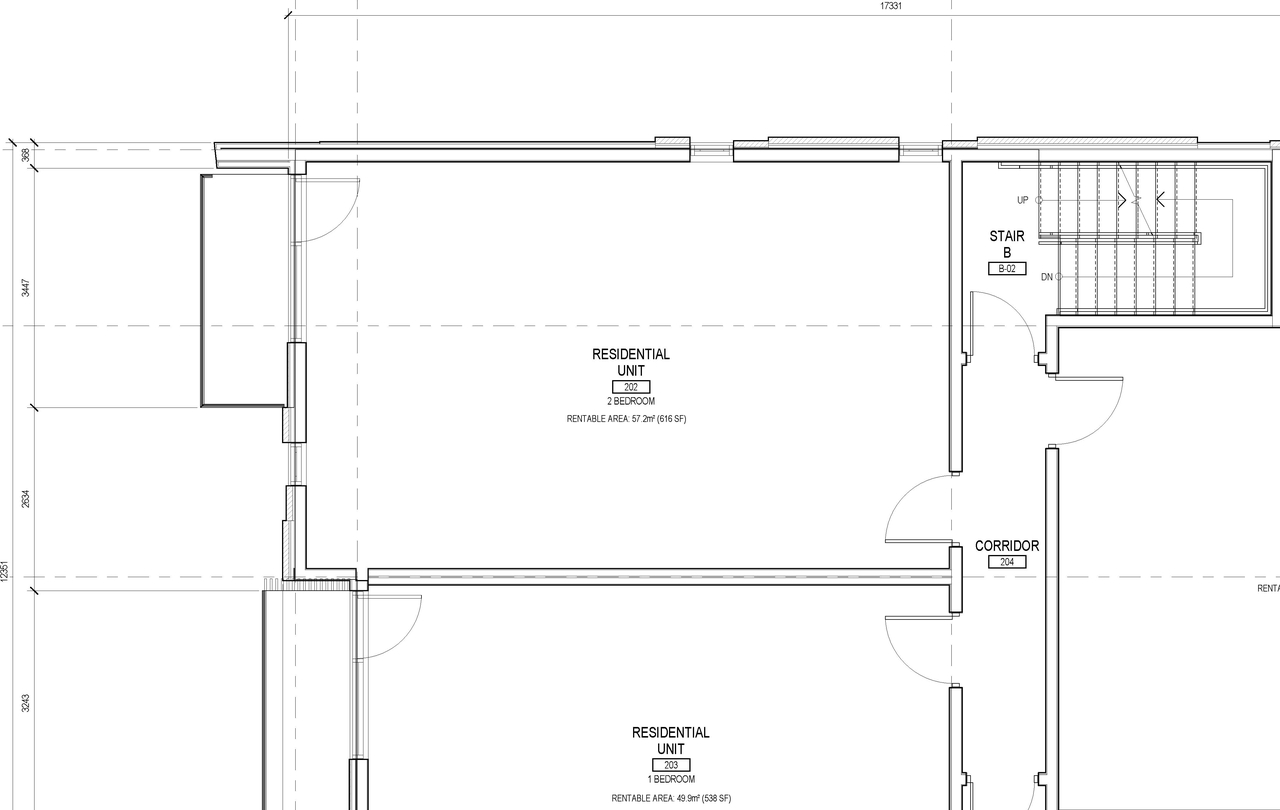 Construction site plan for project from page 3 of the file '2023-04-12 - Floor Plans - D02-02-22-0079 - D07-12-22-0120'
