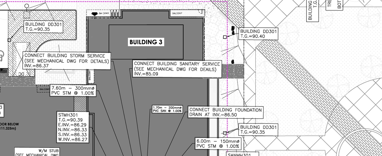 Construction site plan for project from page 113 of the file '2022-08-16 - Design Brief - D07-12-22-0122'
