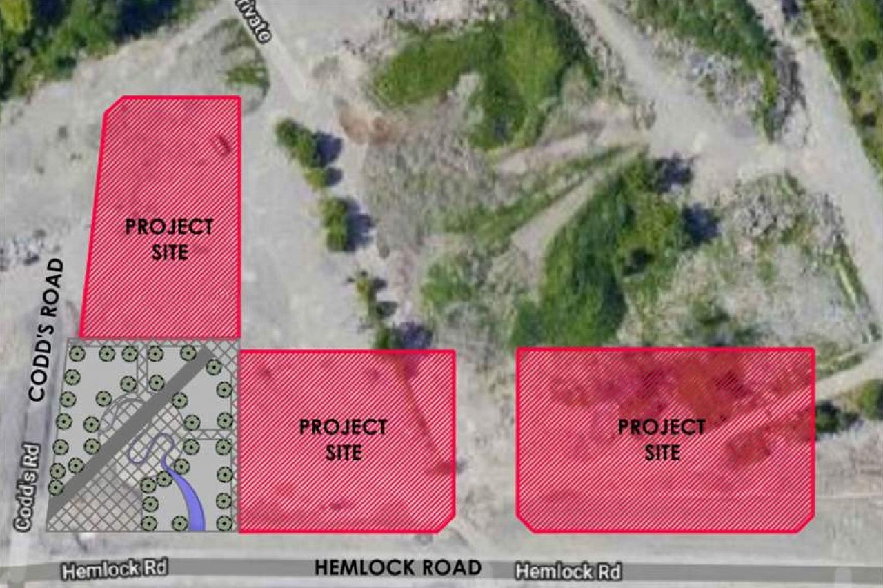 Construction site plan for project from page 13 of the file '2022-08-16 - Design Brief - D07-12-22-0122'