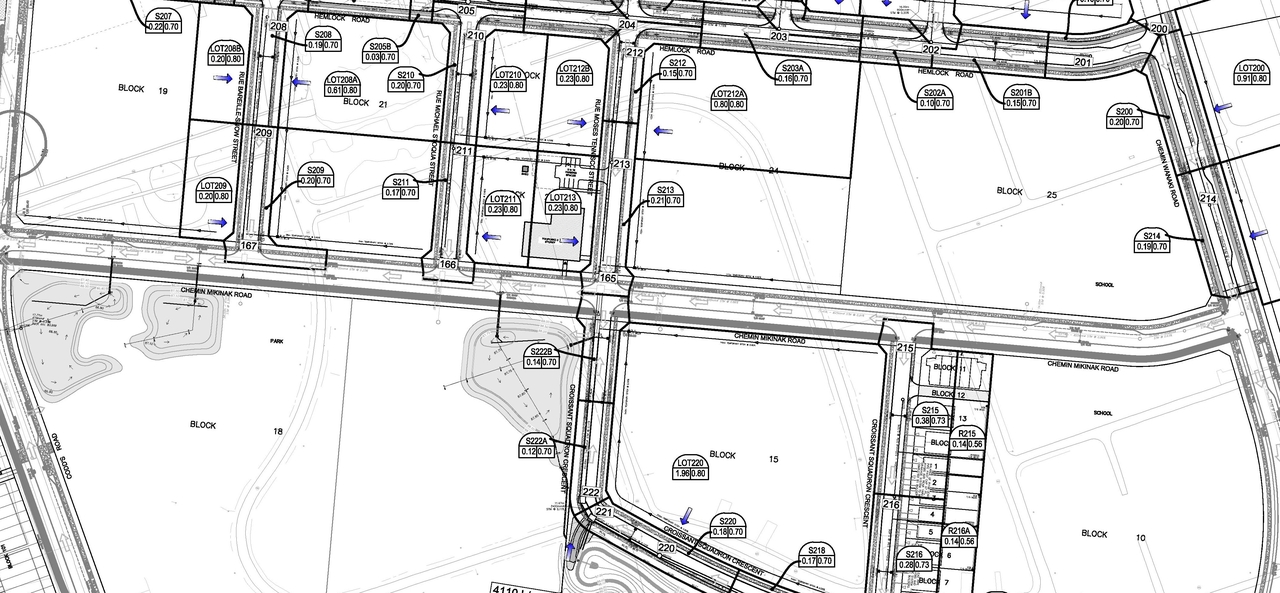 Construction site plan for project from page 54 of the file '2022-08-16 - Design Brief - D07-12-22-0122'