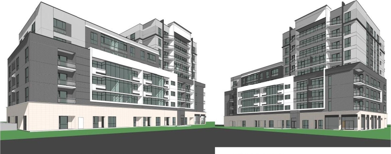 Rendering of building from page 14 of the file '2022-08-16 - Design Brief - D07-12-22-01221'