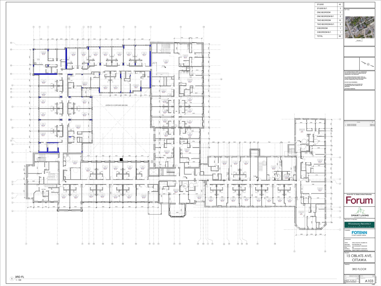 Construction site plan for project from page 4 of the file '2023-03-30 - Floor Plans - D07-12-22-0124'