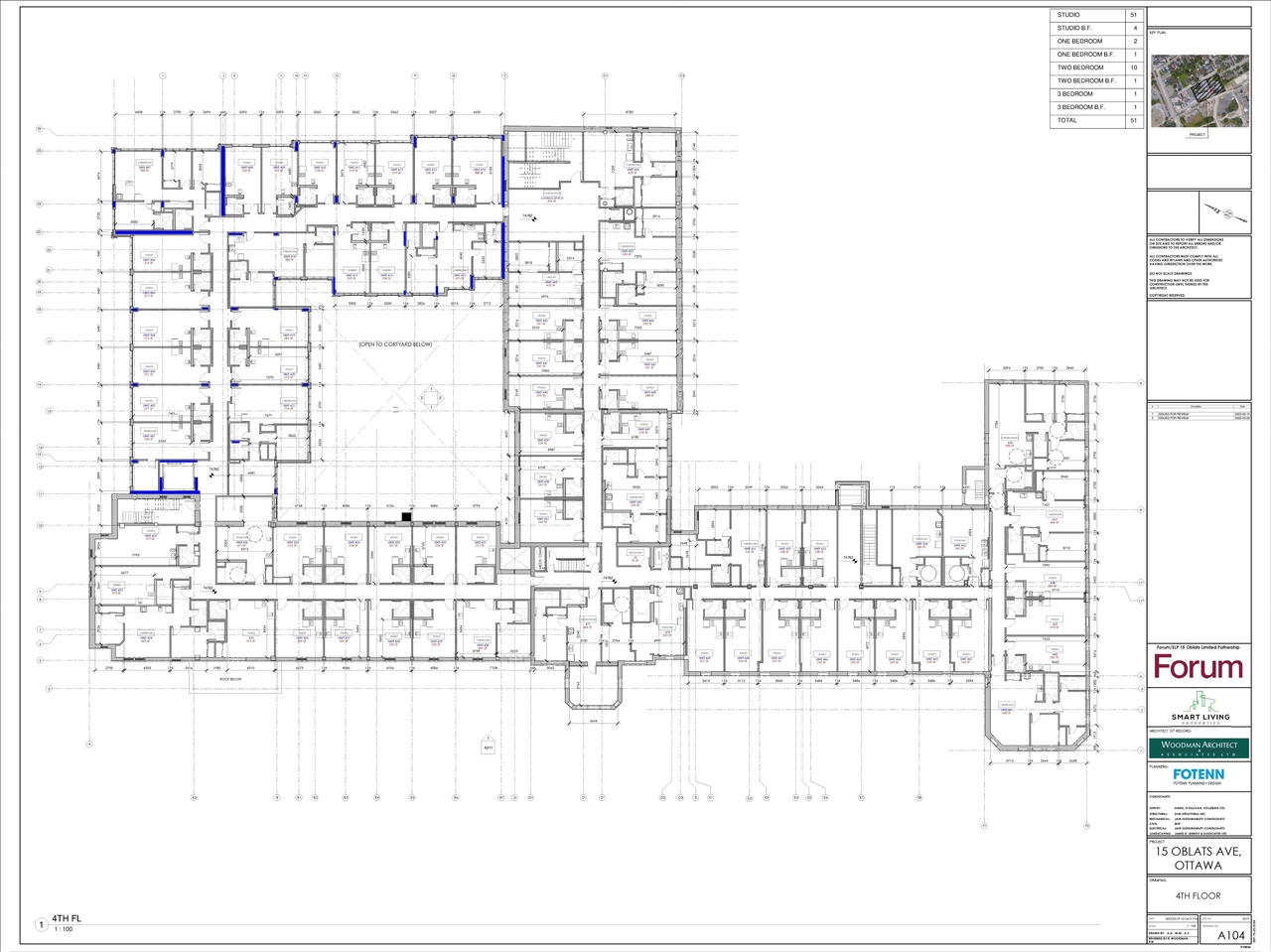 Construction site plan for project from page 5 of the file '2023-03-30 - Floor Plans - D07-12-22-0124'