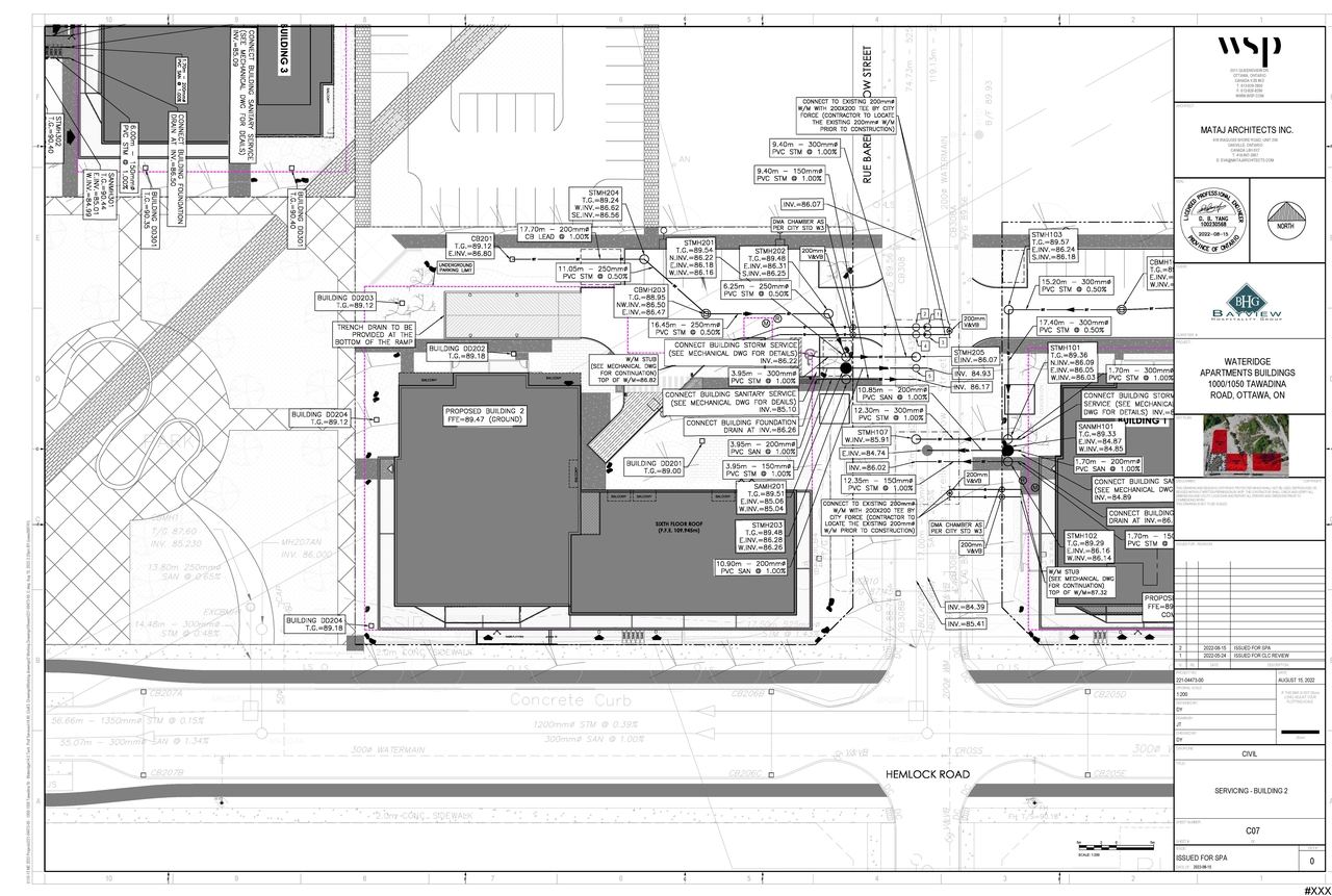 Construction site plan for project from page 112 of the file '2022-08-30 - Design Brief - D07-12-22-0127'