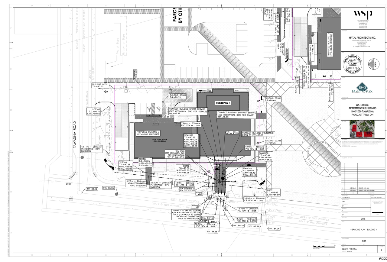 Construction site plan for project from page 113 of the file '2022-08-30 - Design Brief - D07-12-22-0127'