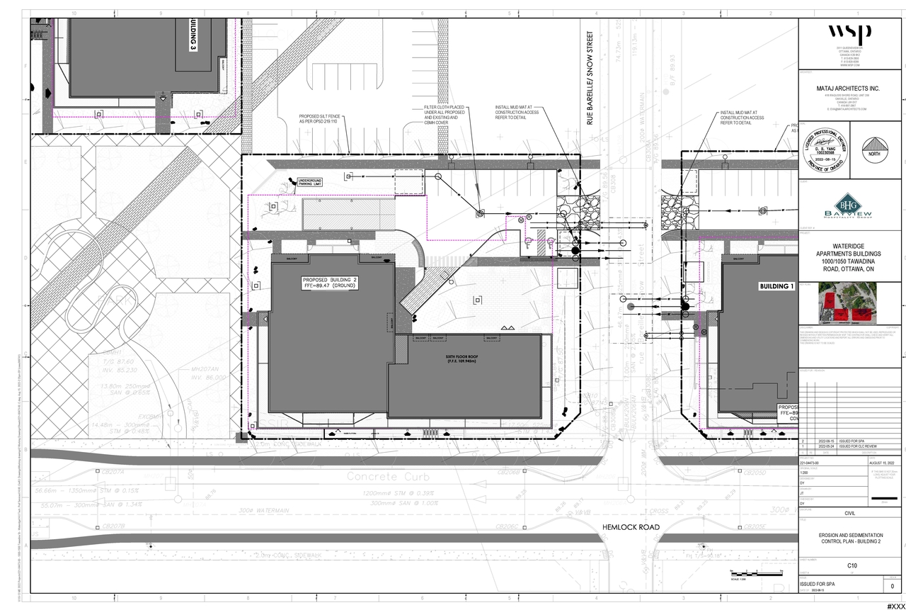Construction site plan for project from page 117 of the file '2022-08-30 - Design Brief - D07-12-22-0127'