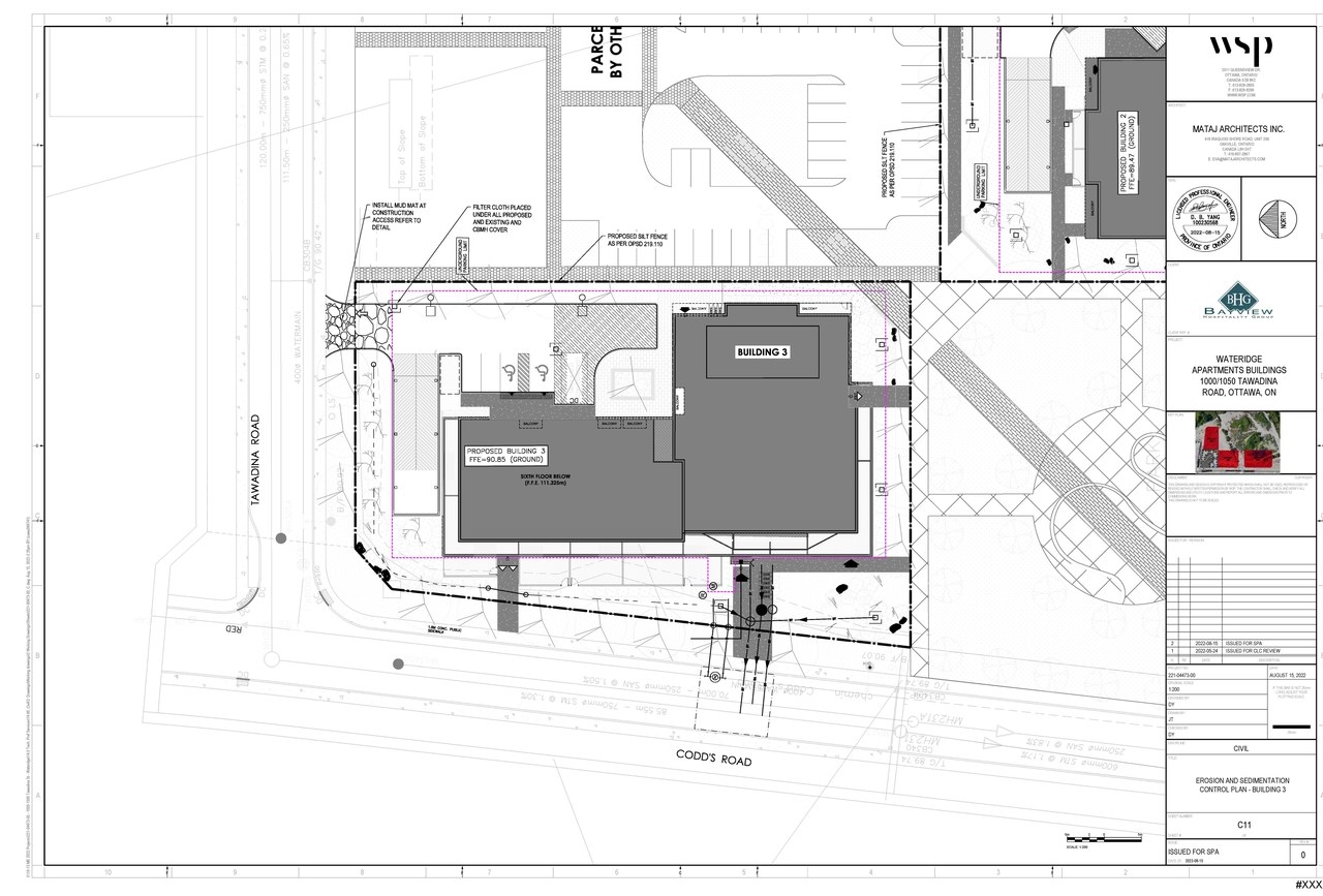 Construction site plan for project from page 118 of the file '2022-08-30 - Design Brief - D07-12-22-0127'