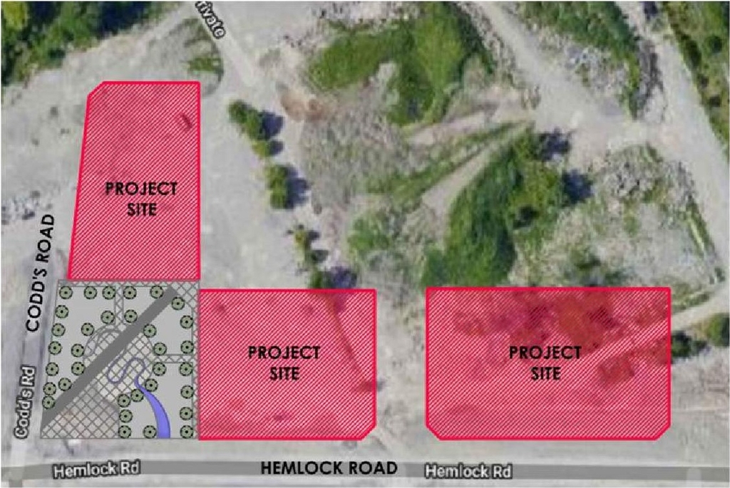 Construction site plan for project from page 13 of the file '2022-08-30 - Design Brief - D07-12-22-0127'