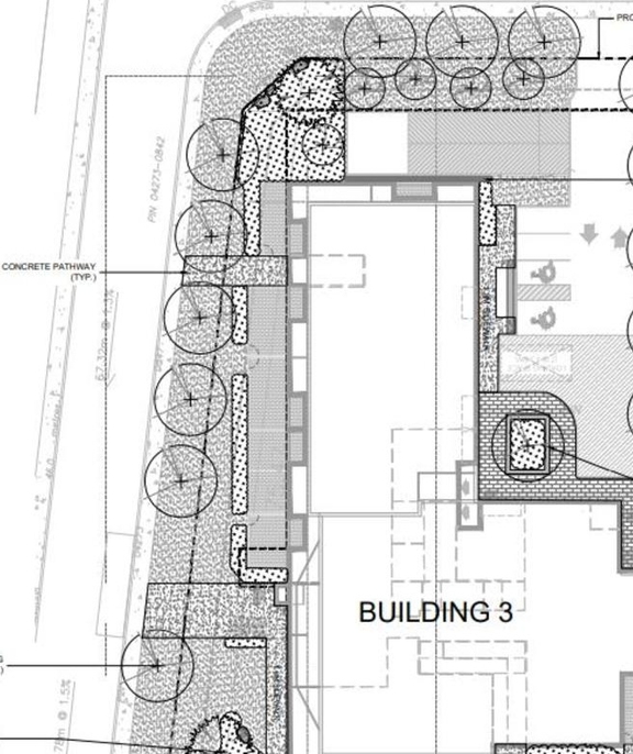 Construction site plan for project from page 8 of the file '2022-08-30 - Design Brief - D07-12-22-0127 (2)'