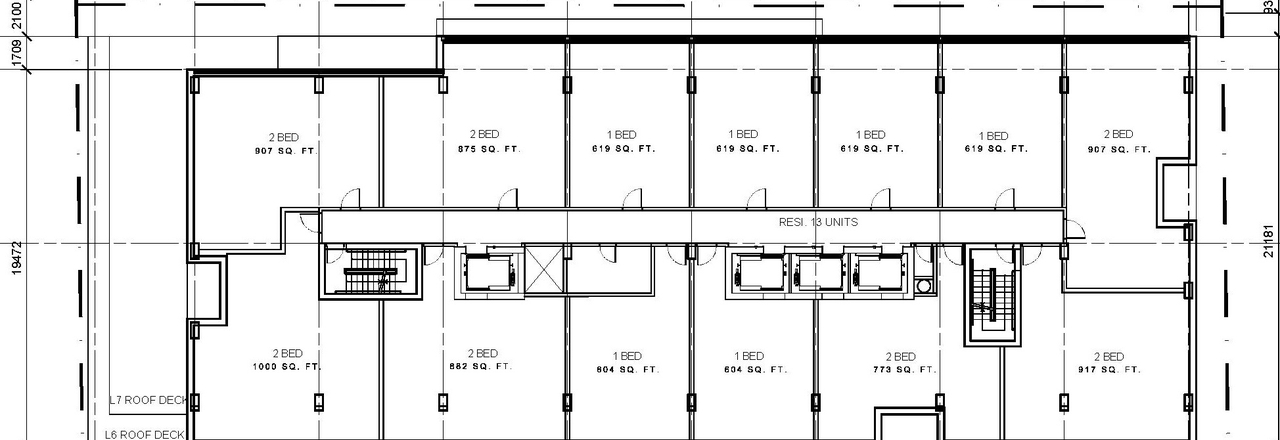 Floor plan for project from page 13 of the file '2022-11-01 - Formal UDRP Presentation - D07-12-22-0128'