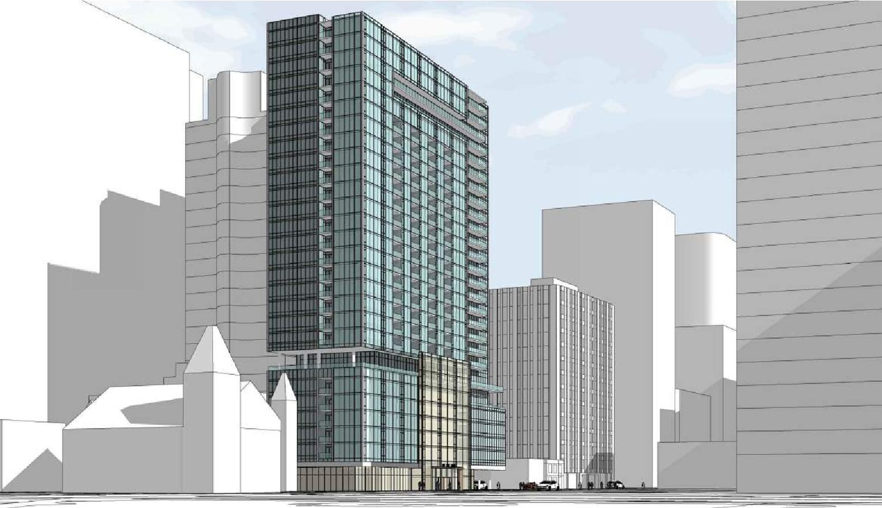 Rendering of building from page 17 of the file '2022-11-01 - Formal UDRP Presentation - D07-12-22-0128'