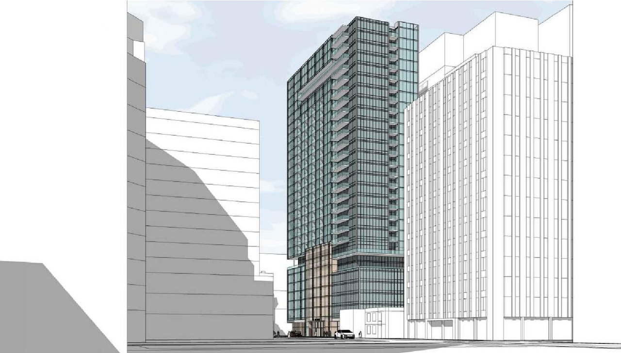 Rendering of building from page 17 of the file '2022-11-01 - Formal UDRP Presentation - D07-12-22-0128'