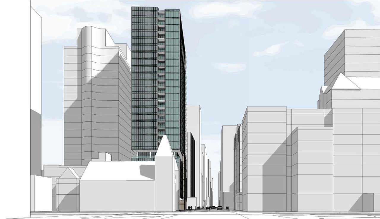 Rendering of building from page 17 of the file '2022-11-01 - Formal UDRP Presentation - D07-12-22-0128'