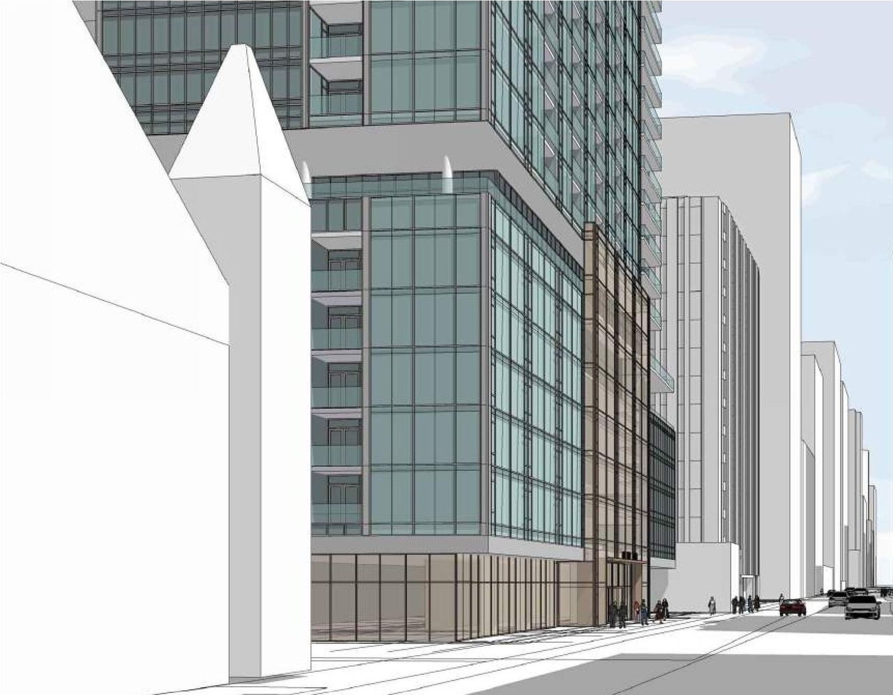 Rendering of building from page 18 of the file '2022-11-01 - Formal UDRP Presentation - D07-12-22-0128'