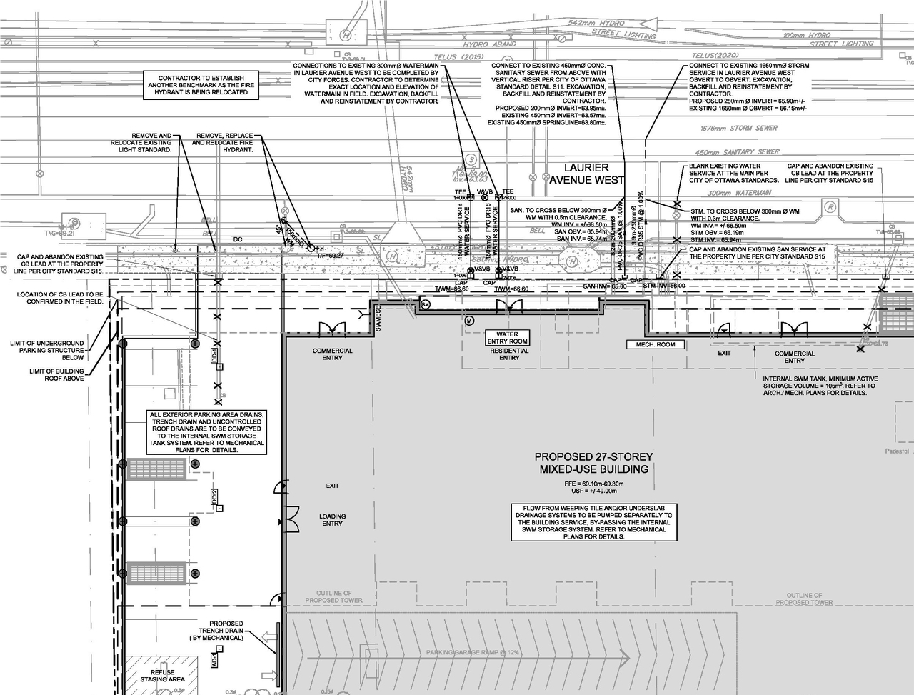 Construction site plan for project from page 29 of the file '2022-11-01 - Formal UDRP Presentation - D07-12-22-0128'
