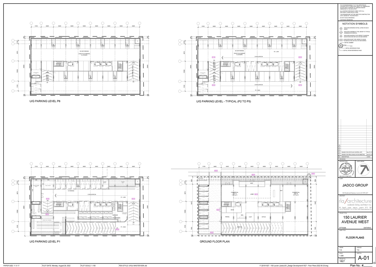 Floor plan for project from page 1 of the file '2022-09-01 - Floor Plans - D07-12-22-0128'