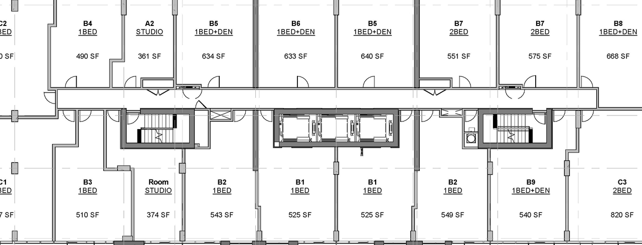 Floor plan for project from page 2 of the file '2023-07-13 - Elevation, Floor, Sunshade, Perspectives Plans - D07-12-22-0128'