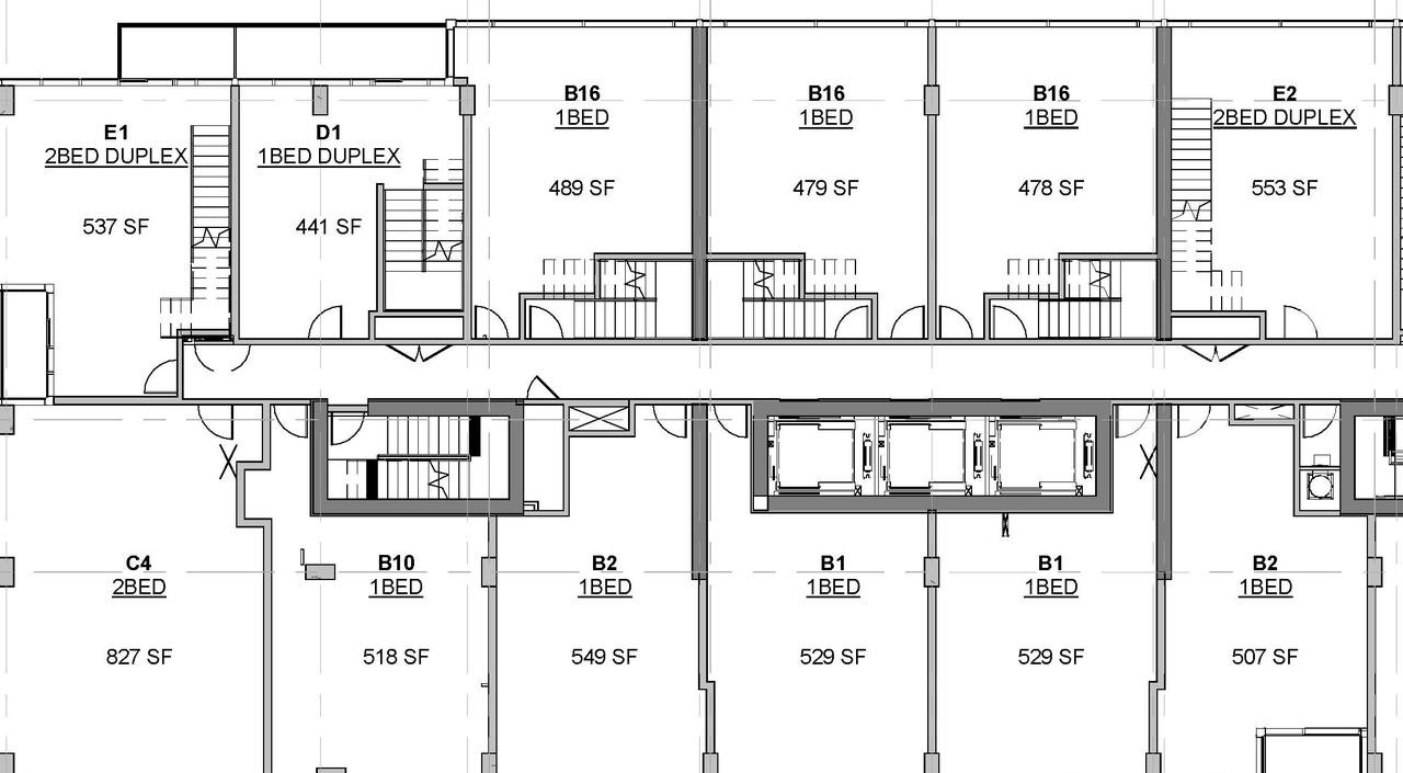 Floor plan for project from page 3 of the file '2023-07-13 - Elevation, Floor, Sunshade, Perspectives Plans - D07-12-22-0128'