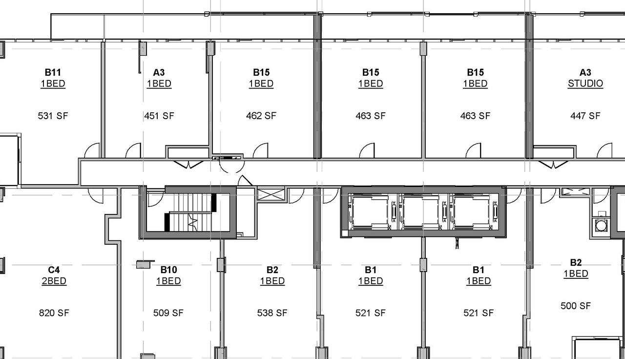 Floor plan for project from page 3 of the file '2023-07-13 - Elevation, Floor, Sunshade, Perspectives Plans - D07-12-22-0128'