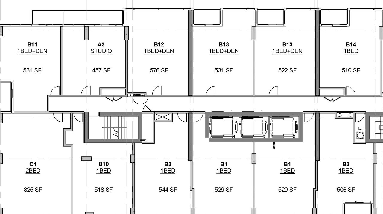 Floor plan for project from page 3 of the file '2023-07-13 - Elevation, Floor, Sunshade, Perspectives Plans - D07-12-22-0128'