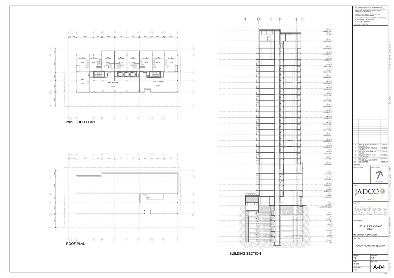 Floor plan for project from page 4 of the file '2023-07-13 - Elevation, Floor, Sunshade, Perspectives Plans - D07-12-22-0128'