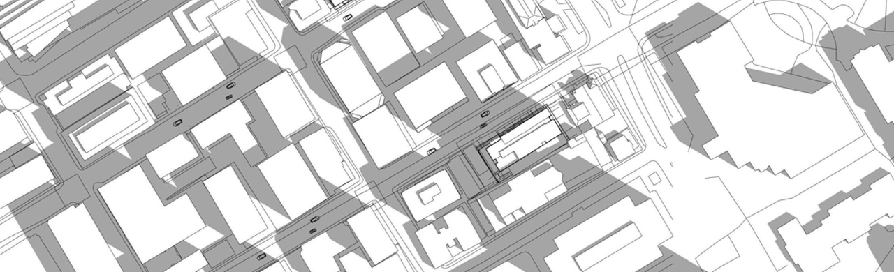 Construction site plan for project from page 7 of the file '2023-07-13 - Elevation, Floor, Sunshade, Perspectives Plans - D07-12-22-0128'
